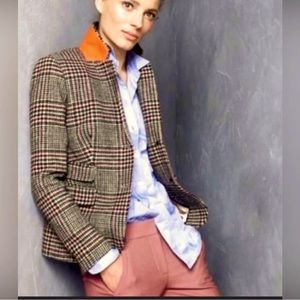 J CREW Schoolboy Blazer wool plaid 6